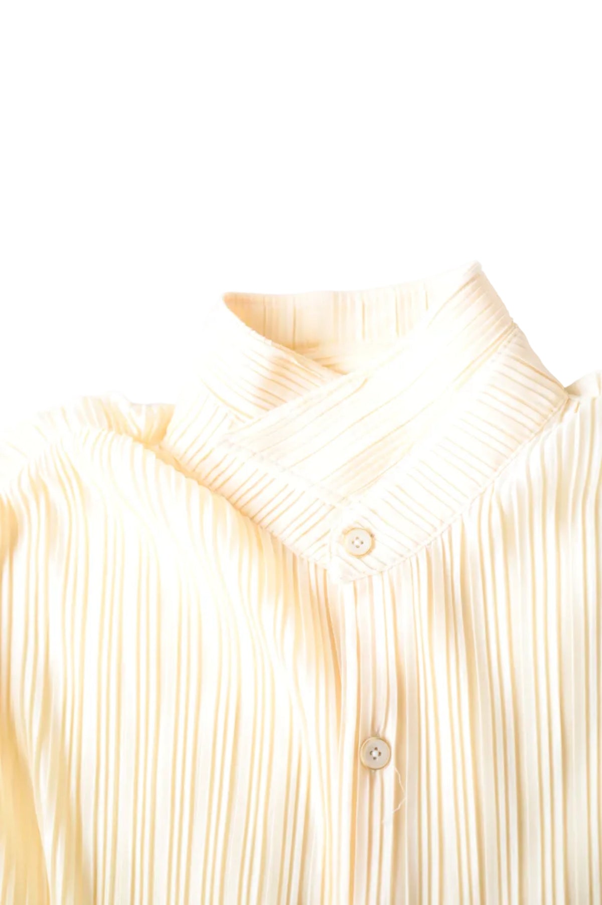 BONE PLEATED SHIRT